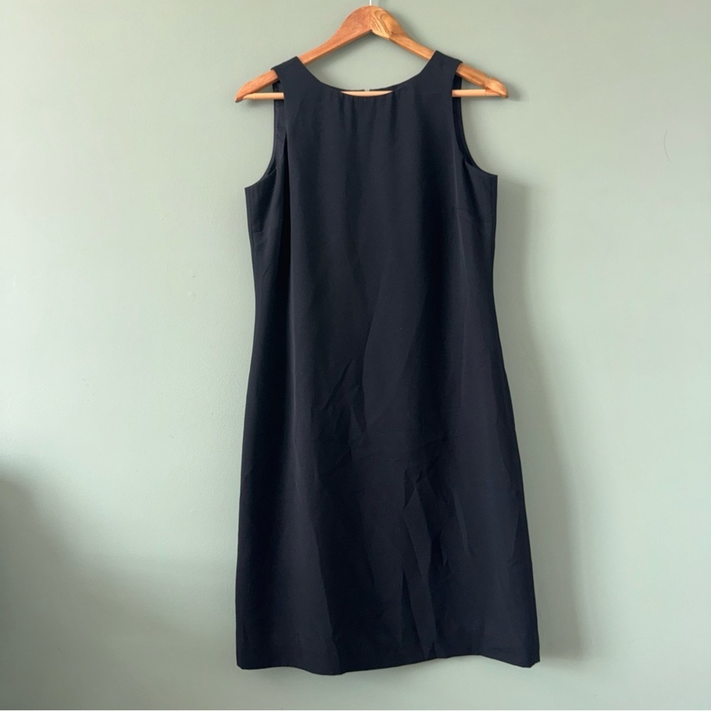 Laura Leigh Ltd Black Sleeveless Sheath Dress 6 Little Black Dress Classic Lined